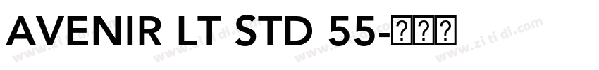 AVENIR LT STD 55字体转换